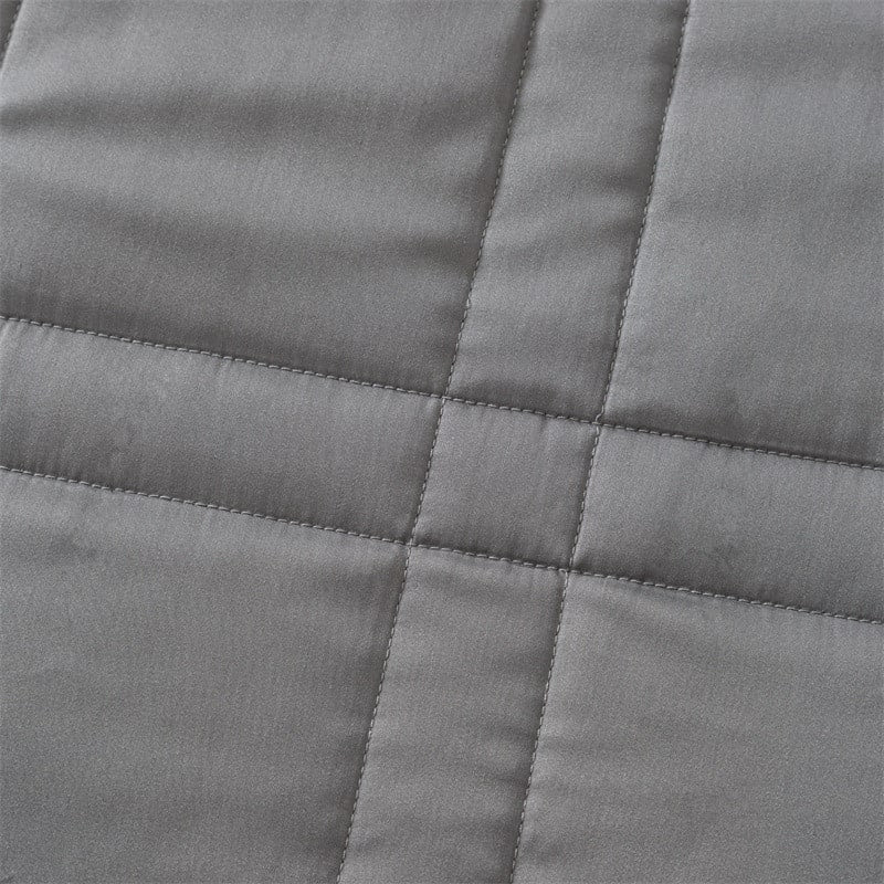 Couverture Lestée de Luxe Grise en Velours – L’Élégance au Service de Votre Sommeil
