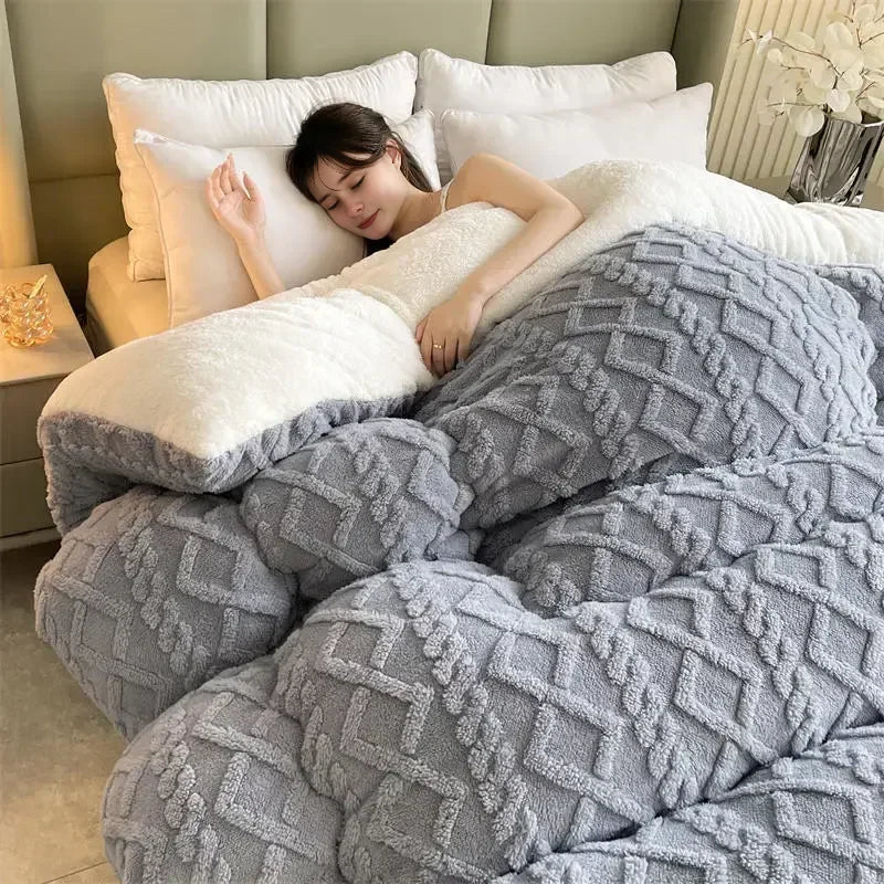 Couverture Lestée Ultra Chaude Epaisse Grise: Votre Secret pour un Sommeil Profond et Réparateur