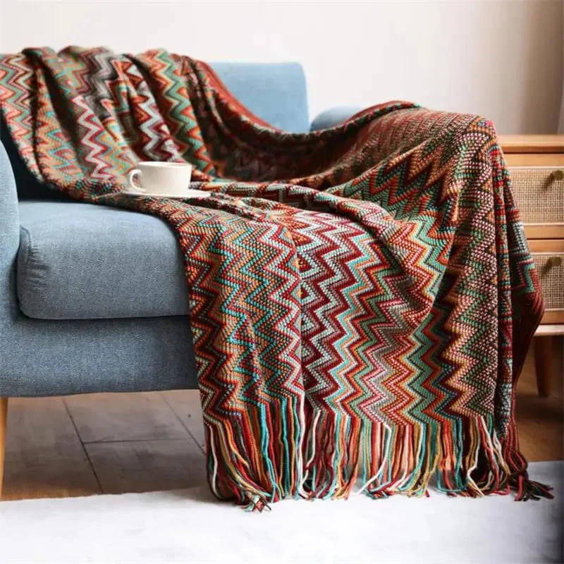 Plaid de style Ethnique : Une Invitation au Voyage et au Confort