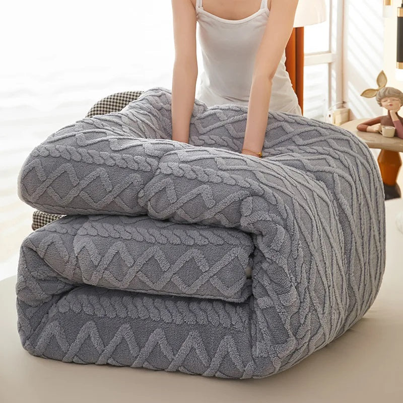 Couverture Lestée Ultra Chaude Epaisse Grise: Votre Secret pour un Sommeil Profond et Réparateur